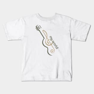 Music... My World Kids T-Shirt